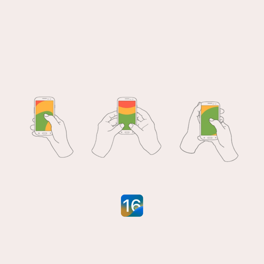 iOS 16 update & thumb zone