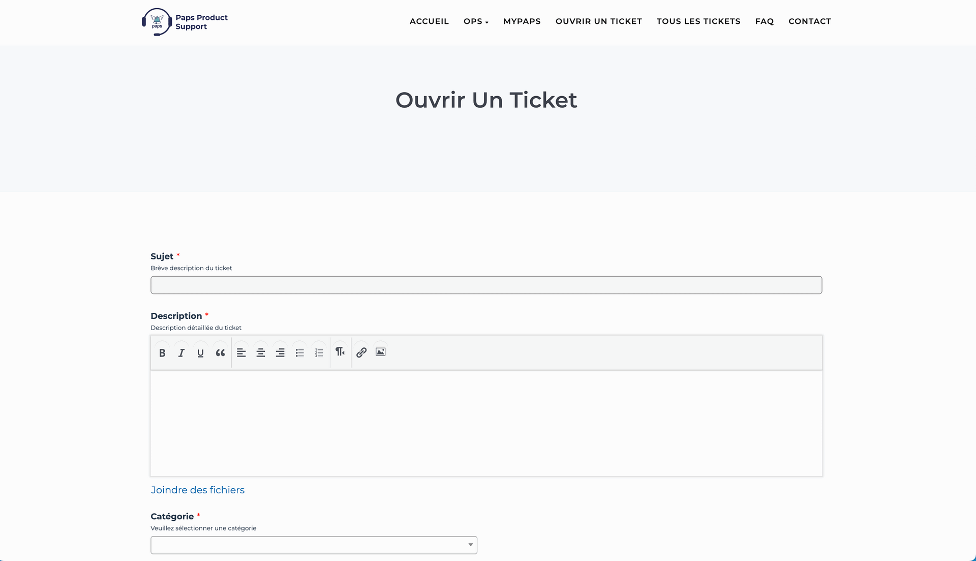 2. Create a new ticket
